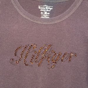 Tommy Hilfiger thermal with rhinestone logo!